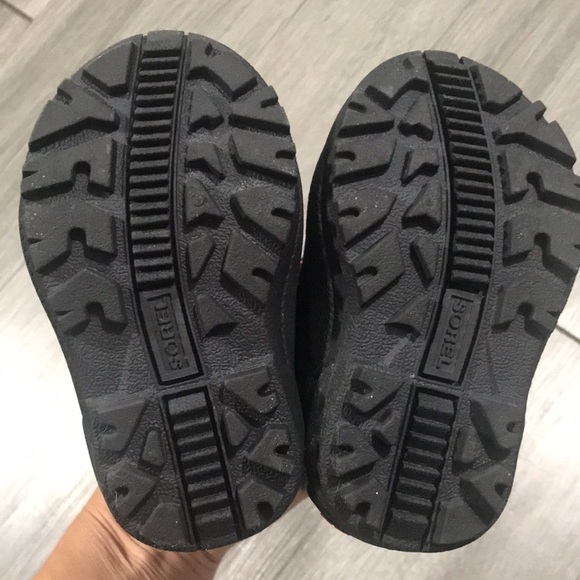 SOREL LOGO NYLON CANVAS SNOW BOOTS size 5 - Picture 6 of 10